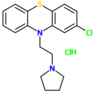 MC080157 2-Chloro-10-(2-pyrrolidino-ethyl)-phenothiazine HCl